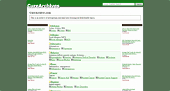 Desktop Screenshot of curearchives.com